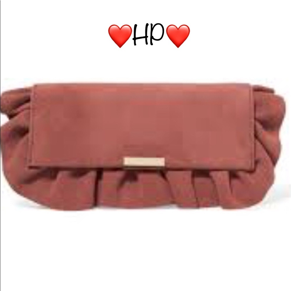 Loeffler Randall Tab Suede Clutch